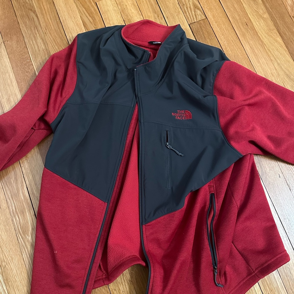 North Face Jacket. Red and black. Worn only few times.